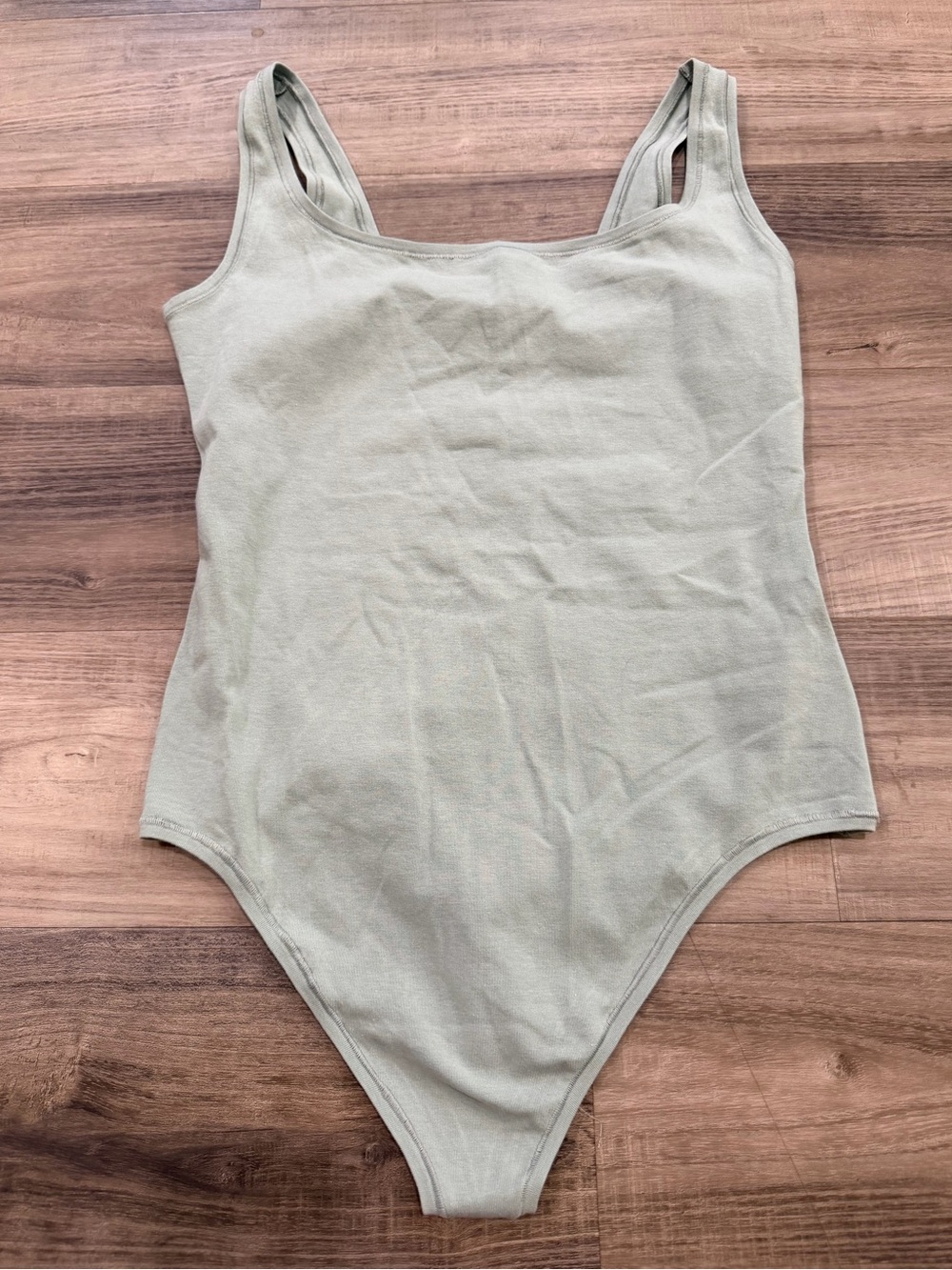 PINK Victoria’s Secret Soft Cotton Bodysuit Sage Green Large